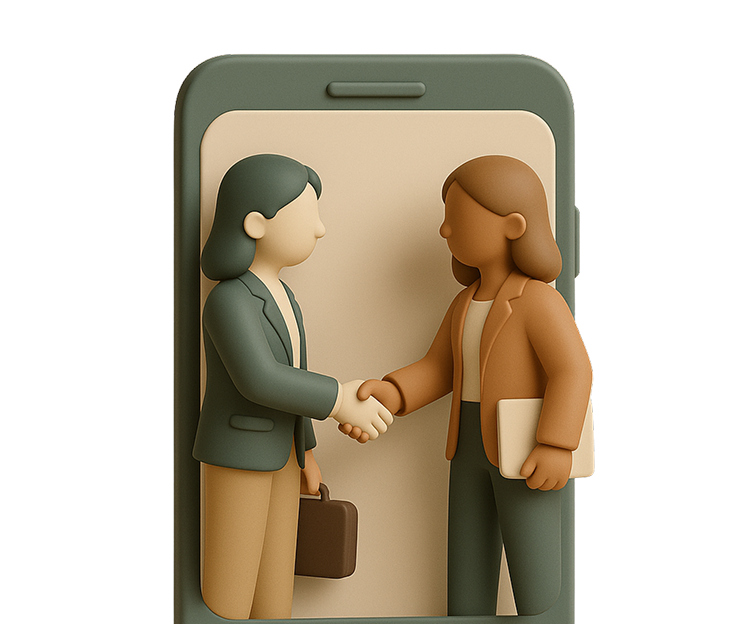 Handshake illustration